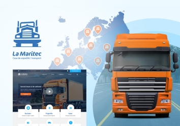 Portofolio LaMaritec - Presentation website for shipping/transport company