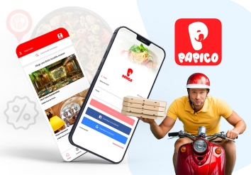 Portofolio Papico Delivery - Android and iOS mobile application for food delivery