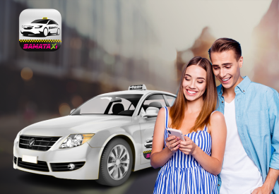 AppMotion - Aplicatii WEB&Mobile | Servicii Software | Custom Sama Taxi - Aplicatie mobile Android si iOS pentru comenzi taxi